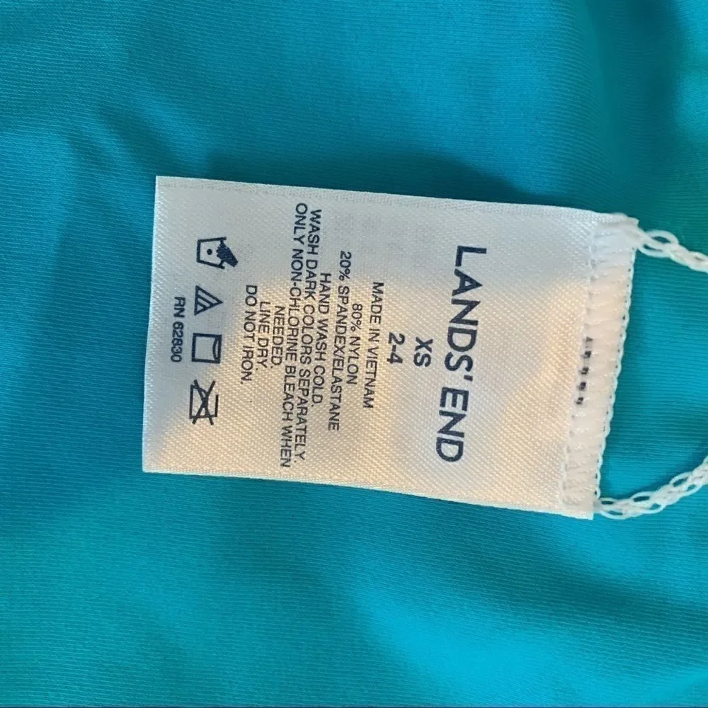 Lands’ End Sunrise Reversible tie bikini bottoms